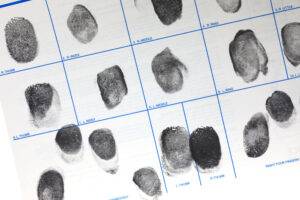 FBI fingerprint card